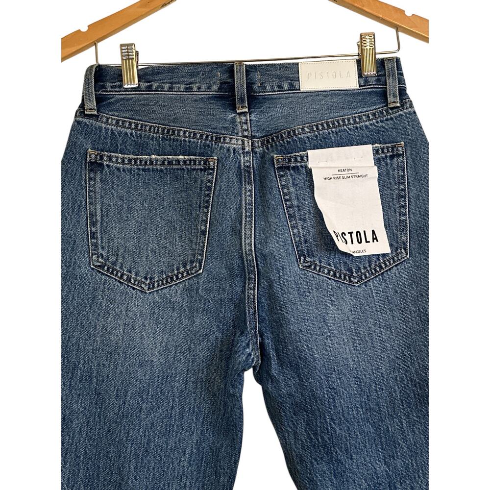 NWT Pistola Keaton High Rise Slim Straight Jeans Women’s Size 26 100% Cotton - Picture 7 of 9